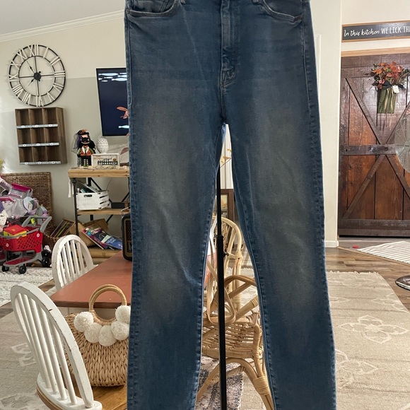 Mother TIGER High Waisted Looker Ankle Fray LSU Auburn Clemson 25 - Picture 9 of 9